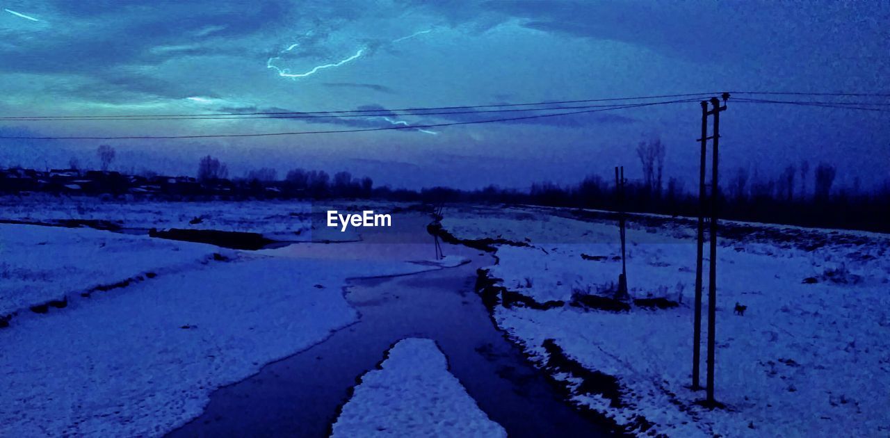 SCENIC VIEW OF SNOW COVERED LANDSCAPE