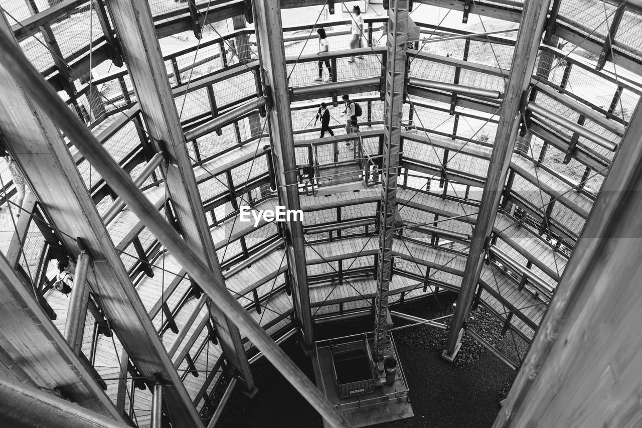 Low angle view of ceiling in abandoned building