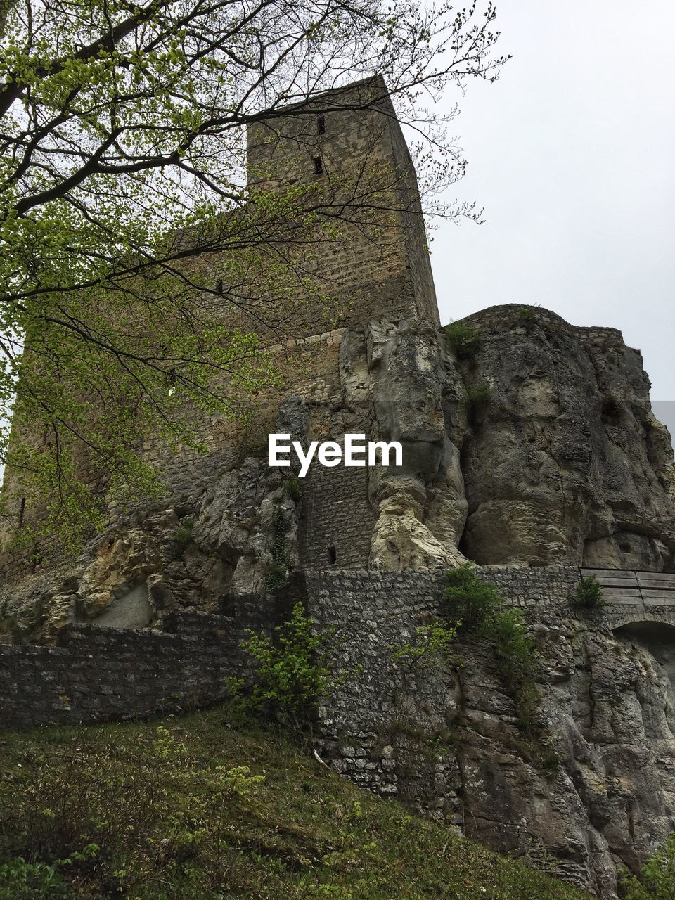 LOW ANGLE VIEW OF OLD RUIN