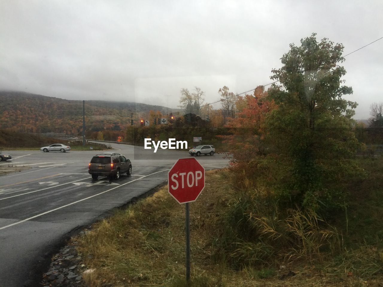 ROAD PASSING THROUGH MOUNTAIN