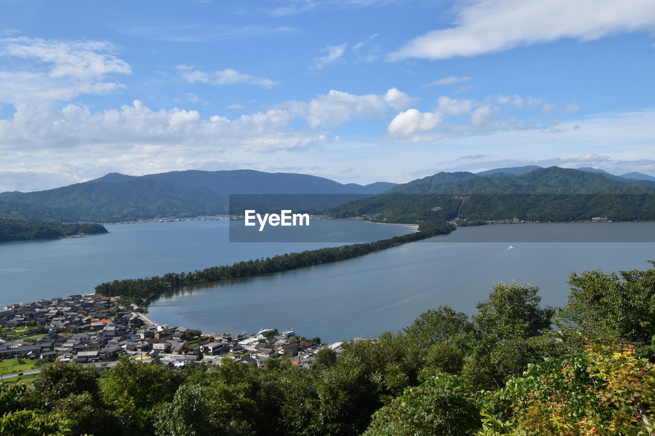 SCENIC VIEW OF LAKE BY TREES AGAINST SKY