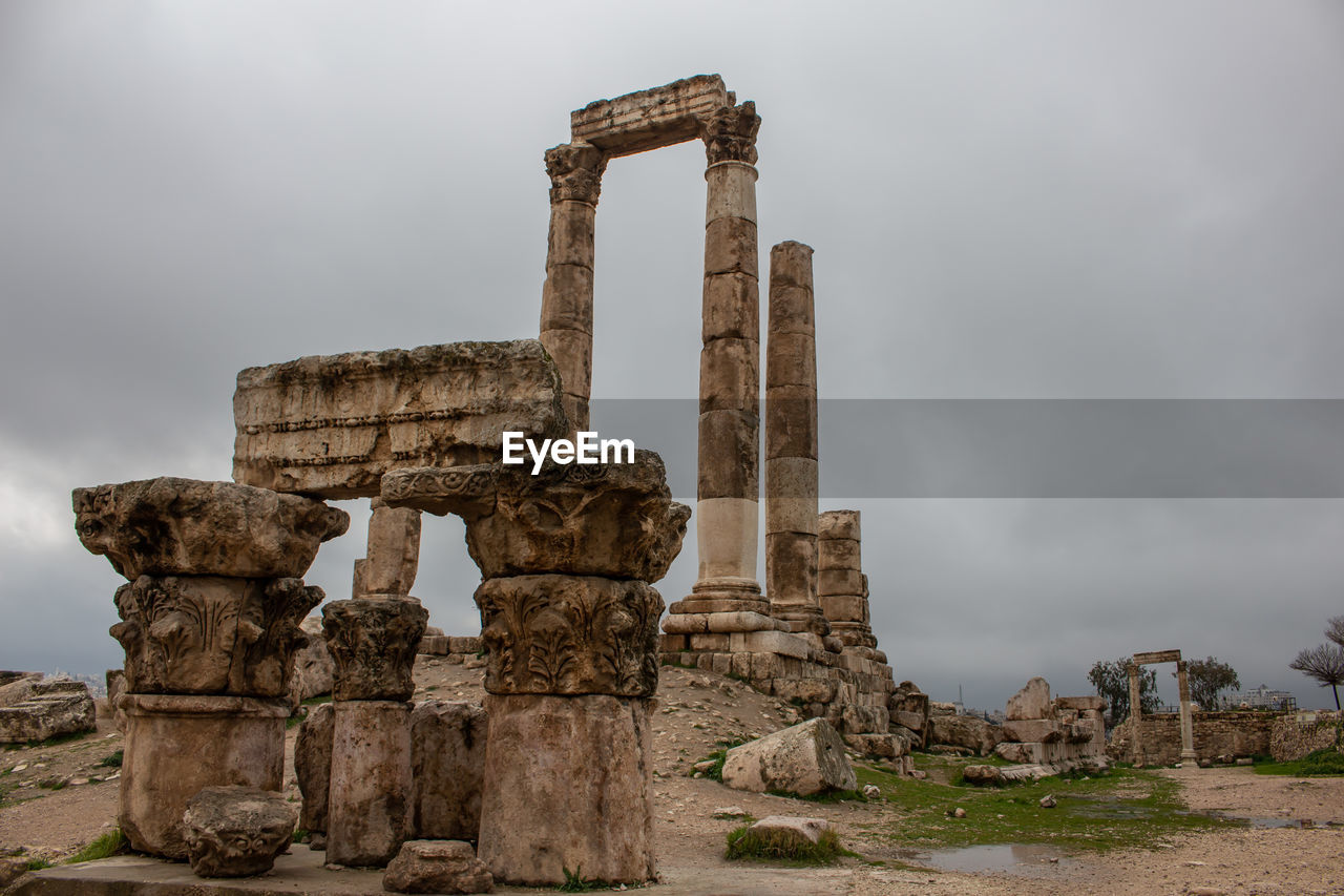 OLD TEMPLE AGAINST SKY