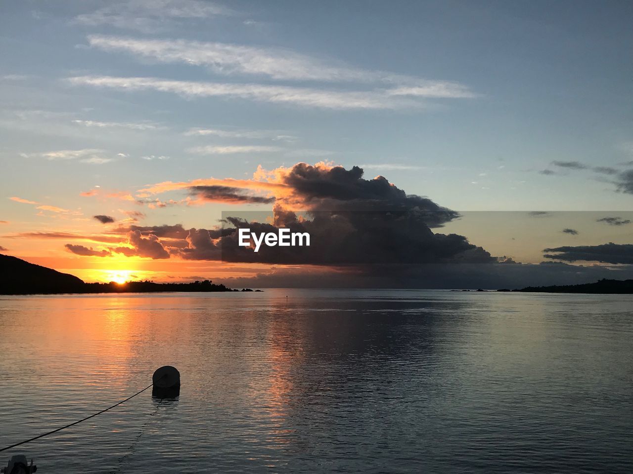 SCENIC VIEW OF SEA DURING SUNSET