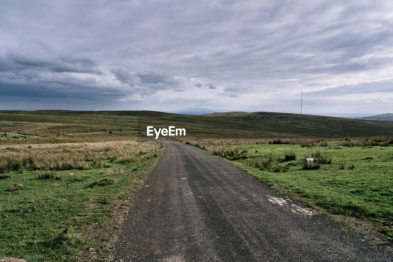 ROAD PASSING THROUGH FIELD