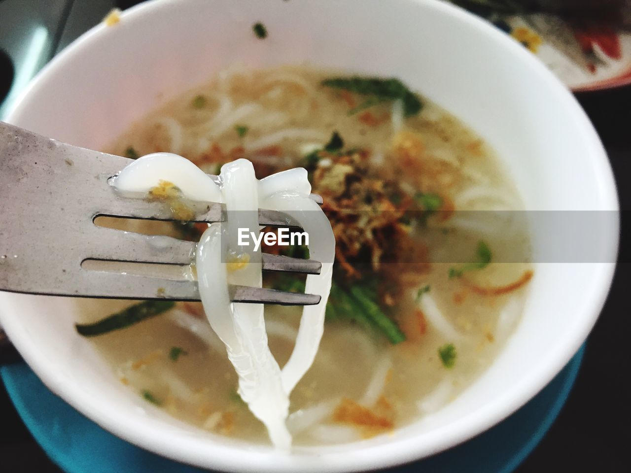 CLOSE-UP OF SOUP SERVED IN BOWL