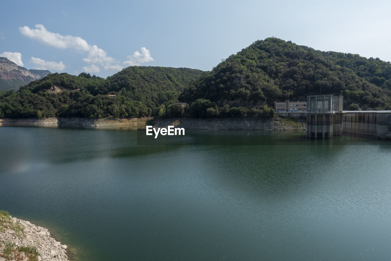 Scenic view of river against sky