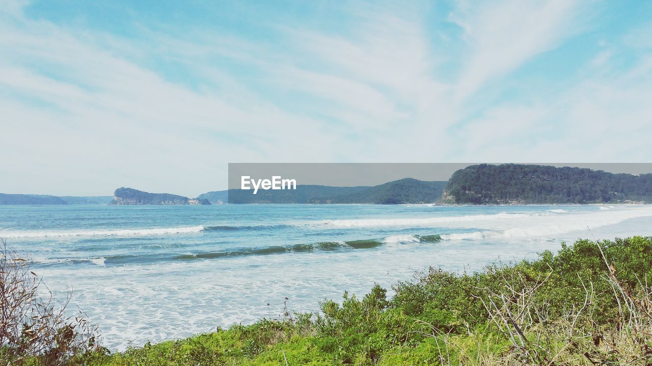 Scenic view of sea against sky