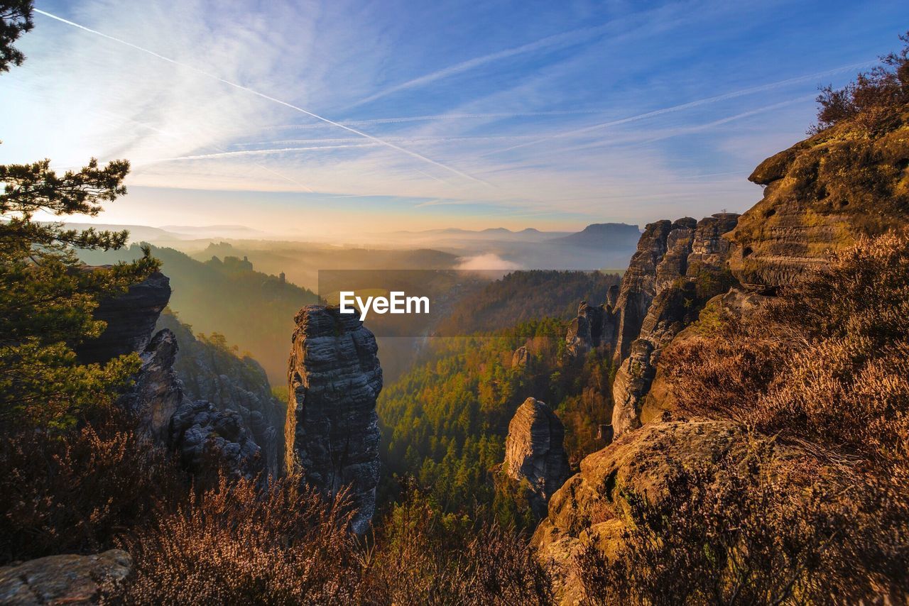 Panoramic view of landscape against sky