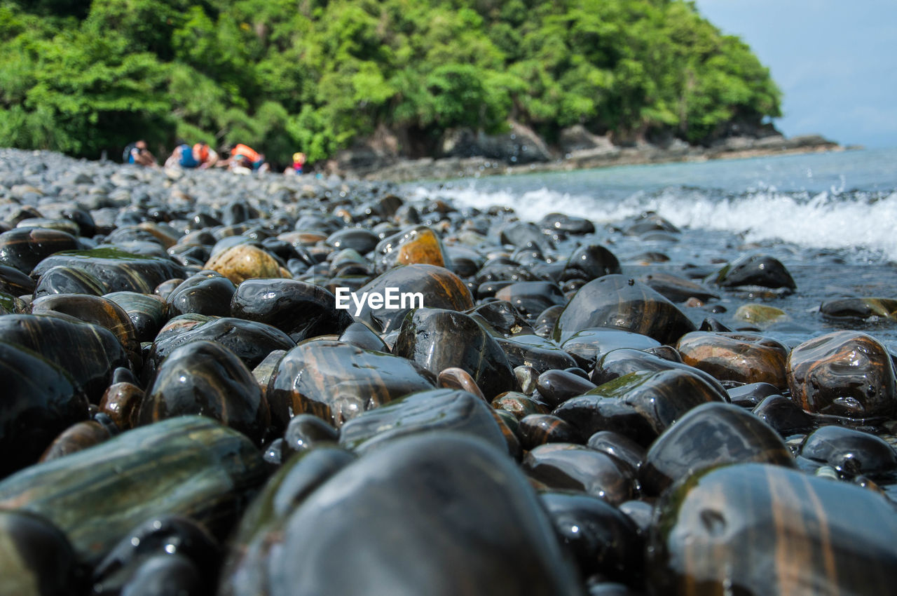 PEBBLES ON BEACH