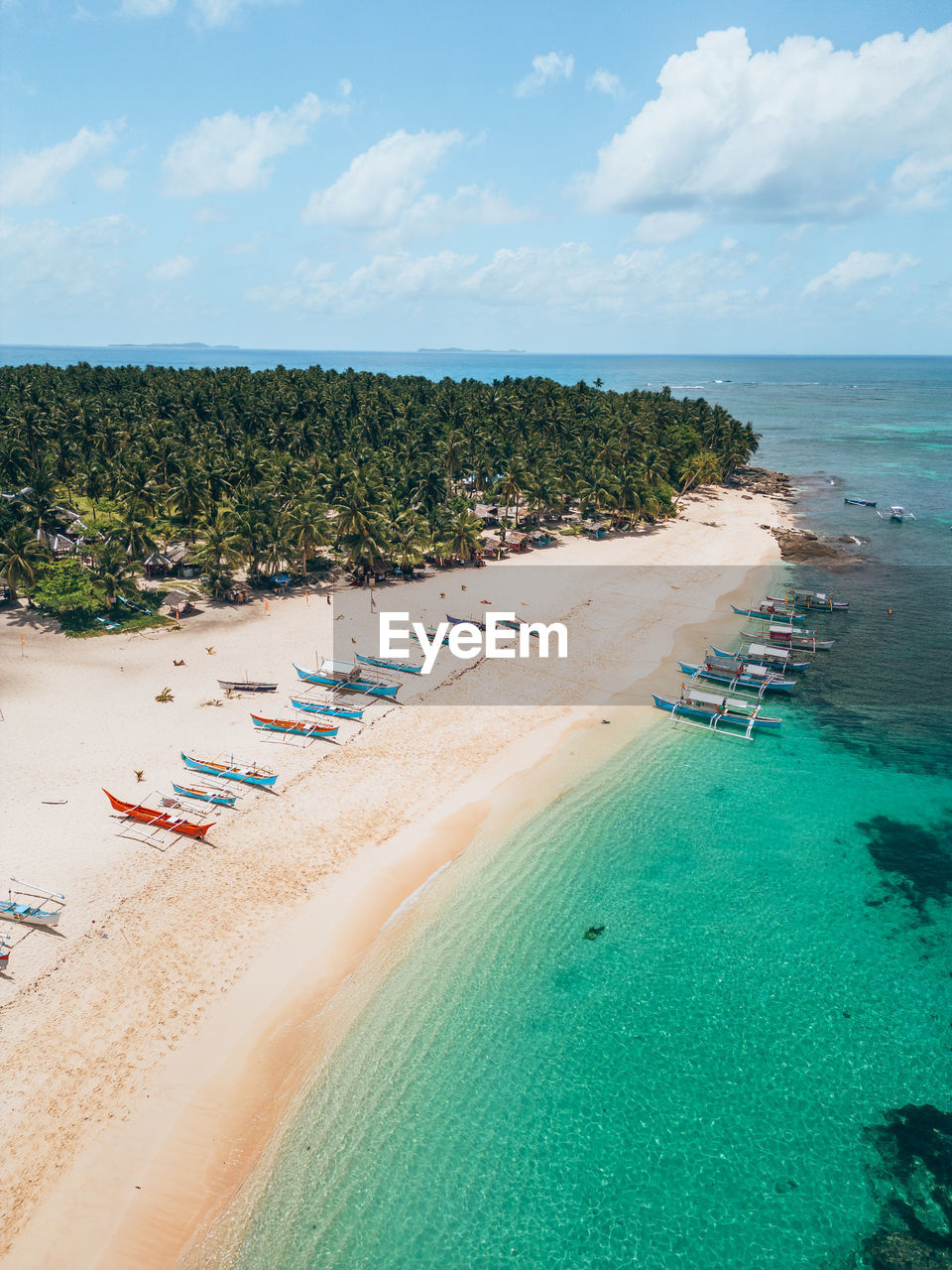 high angle view of beach against sky