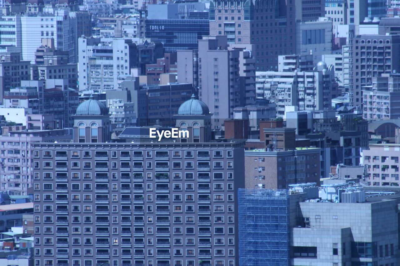 Aerial view of buildings in city