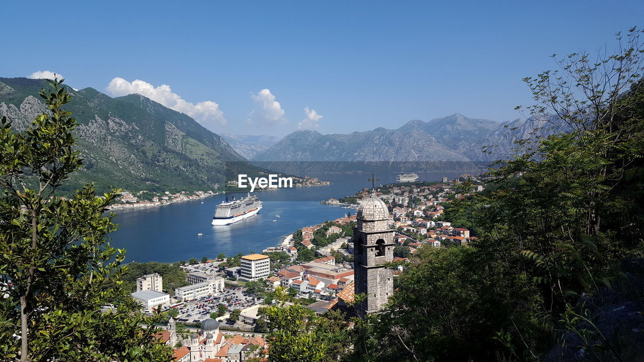 Kotor bay are a series of coves on the southern dalmatian coast of the adriatic sea in montenegro