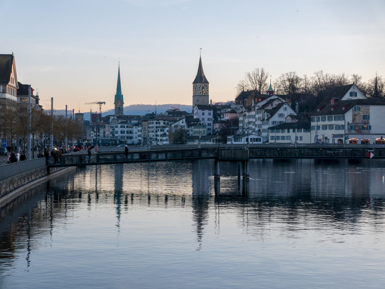 View of buildings at waterfront