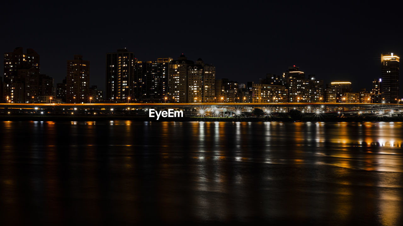 The night view of taipei 