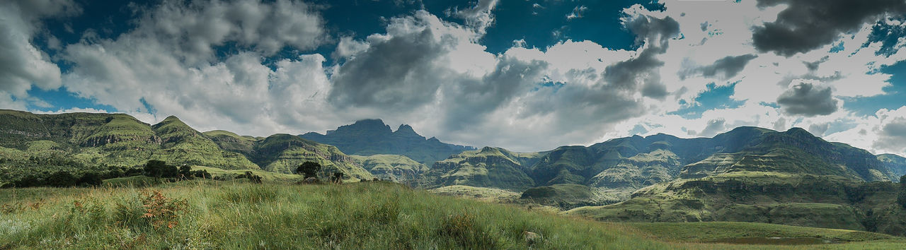 Panoramic view of landscape against sky