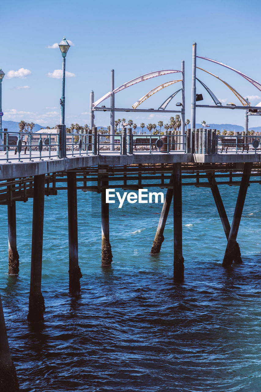 VIEW OF PIER OVER SEA