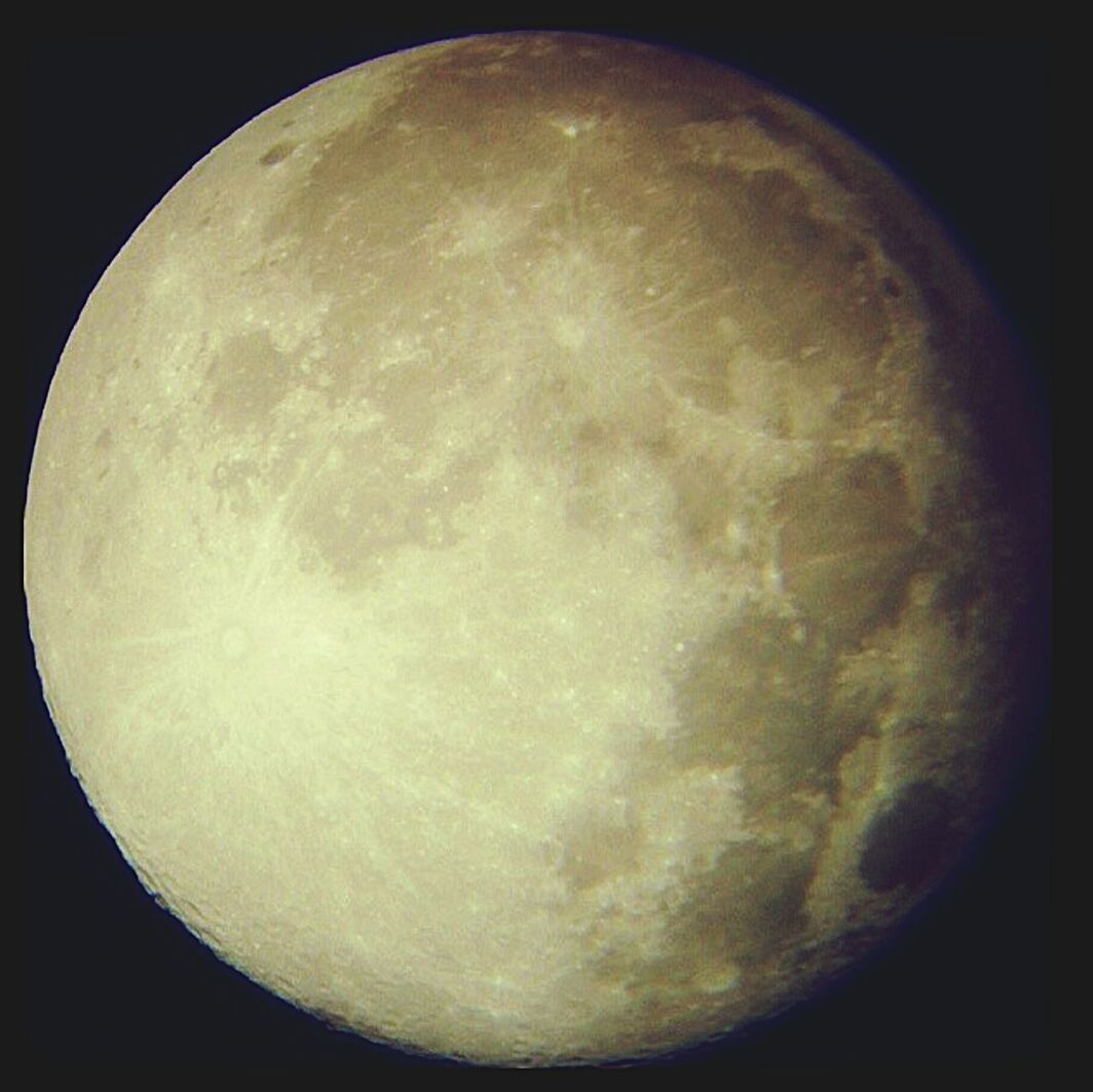 CLOSE-UP VIEW OF MOON