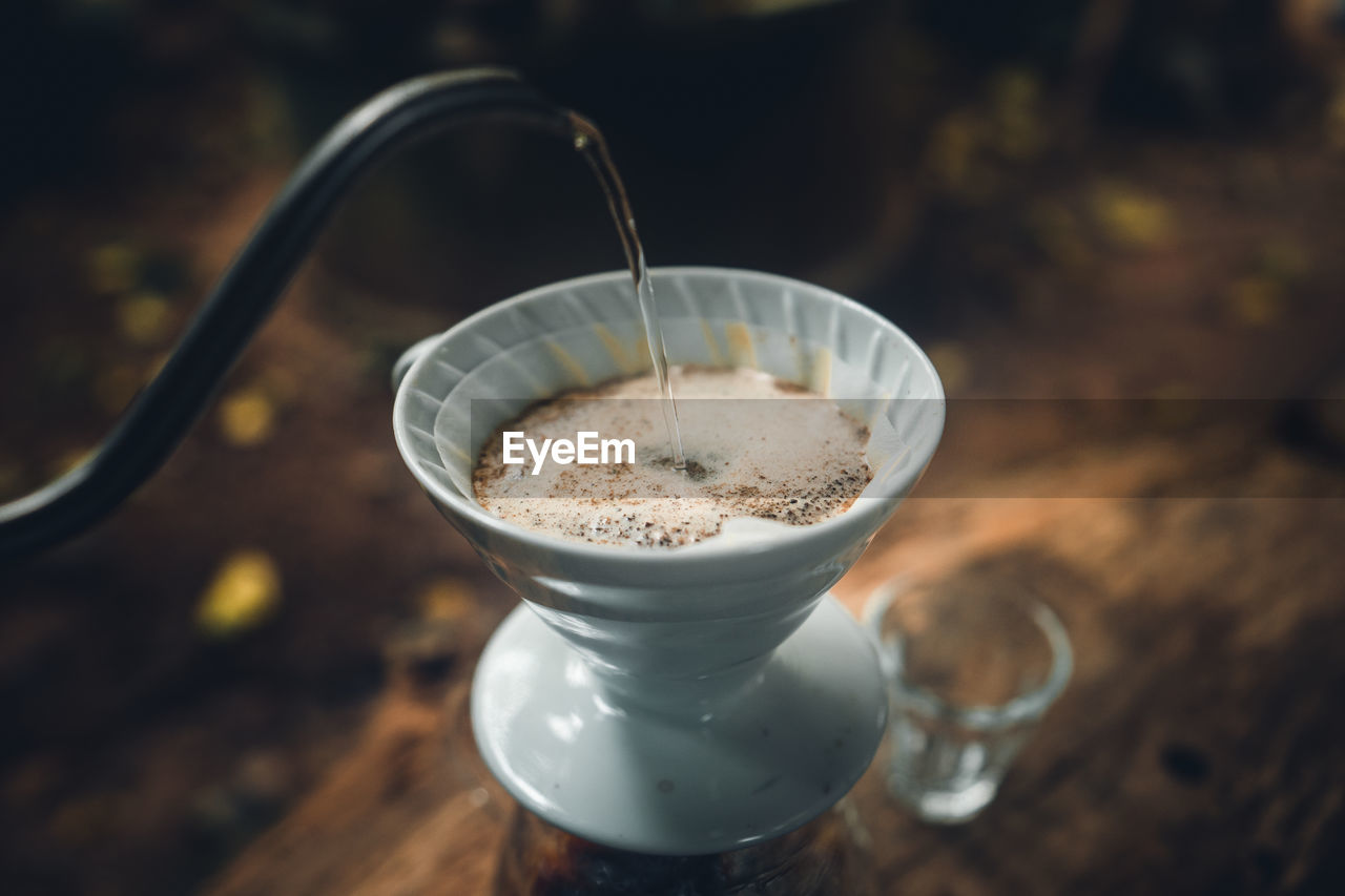 Close-up of coffee in cup