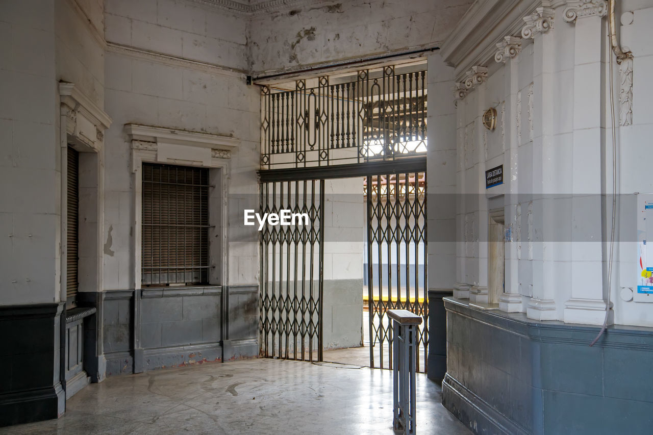 empty corridor of historic building