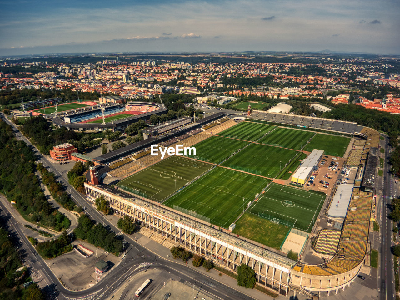 Massive stadium in prague  strahov 