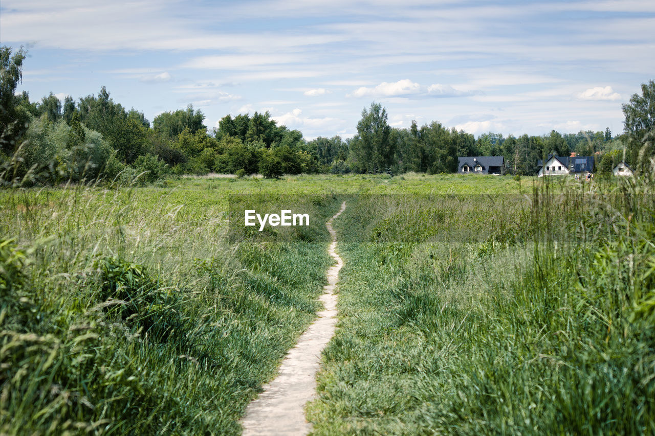 SCENIC VIEW OF FARM AGAINST SKY