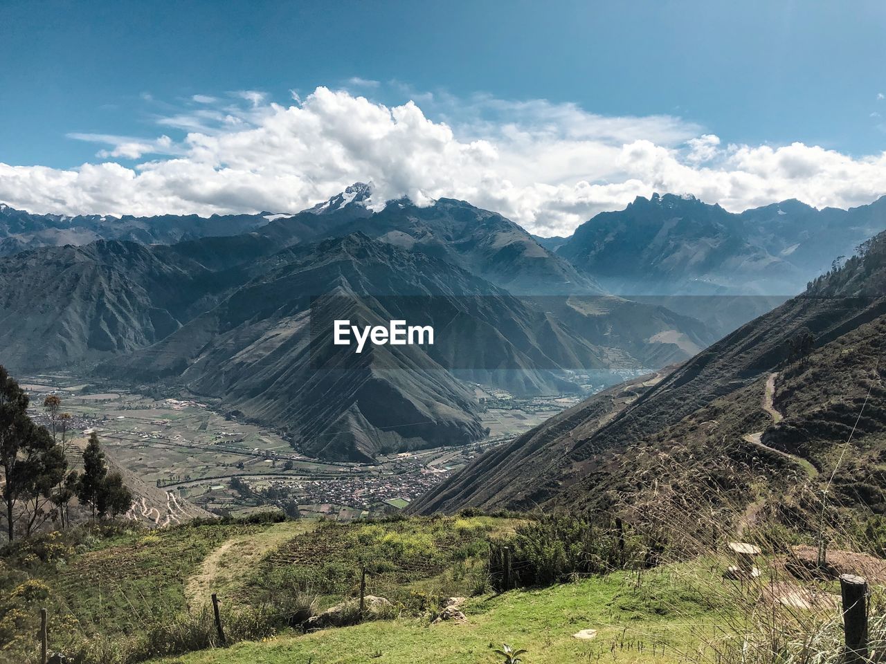 Scenic view to sacred valley