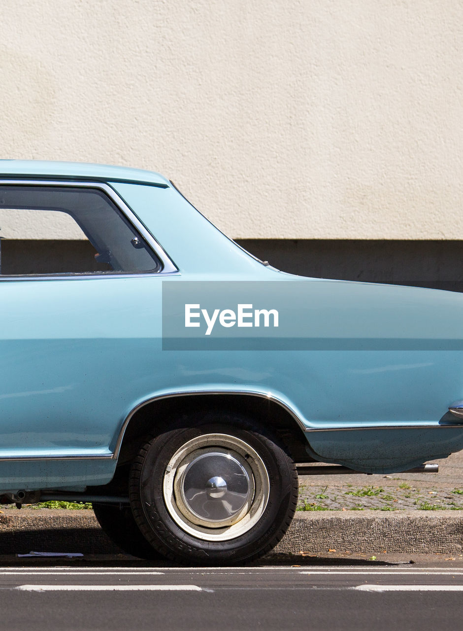 CLOSE-UP OF CAR ON TIRE