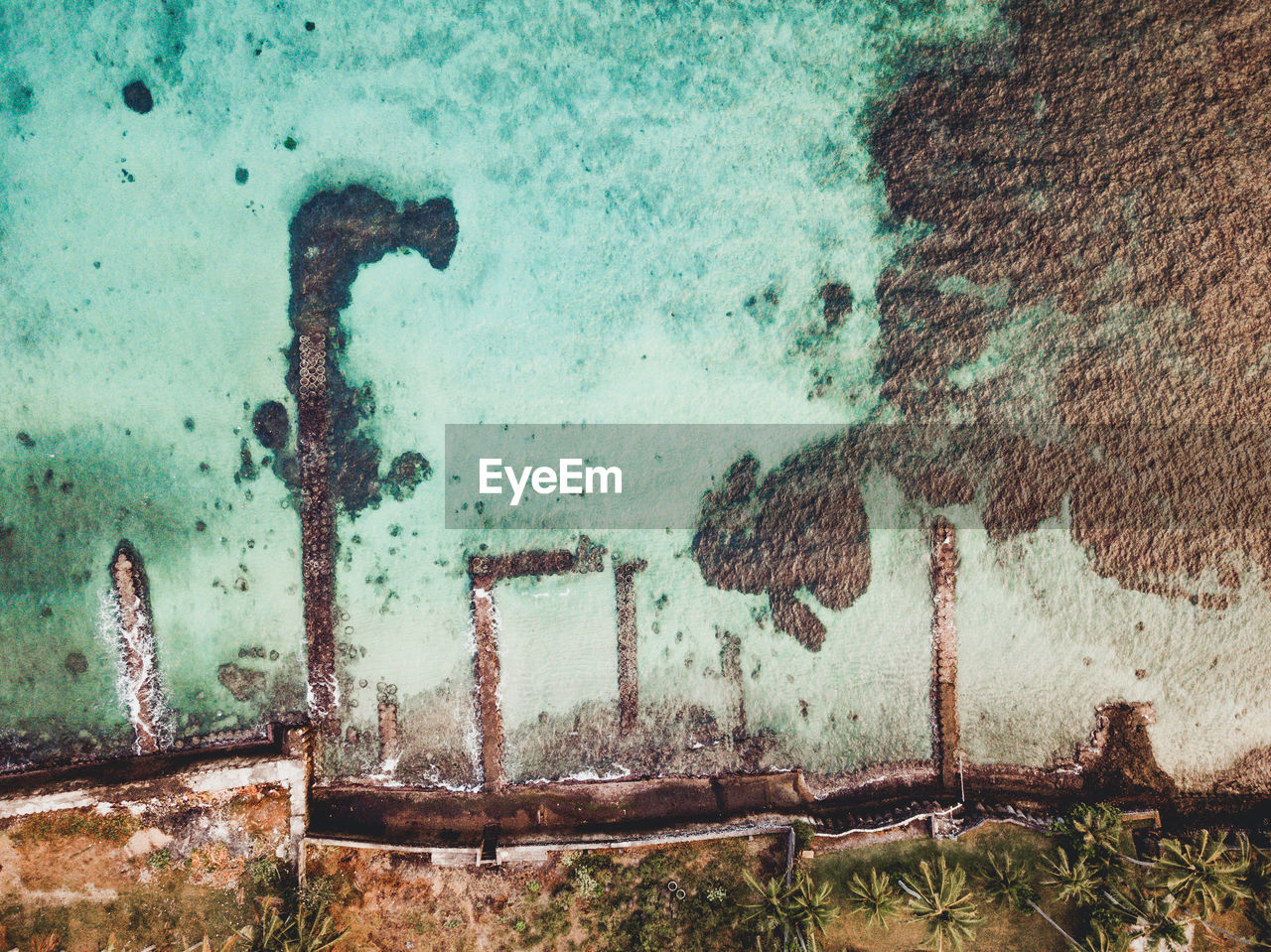 Aerial view of sea