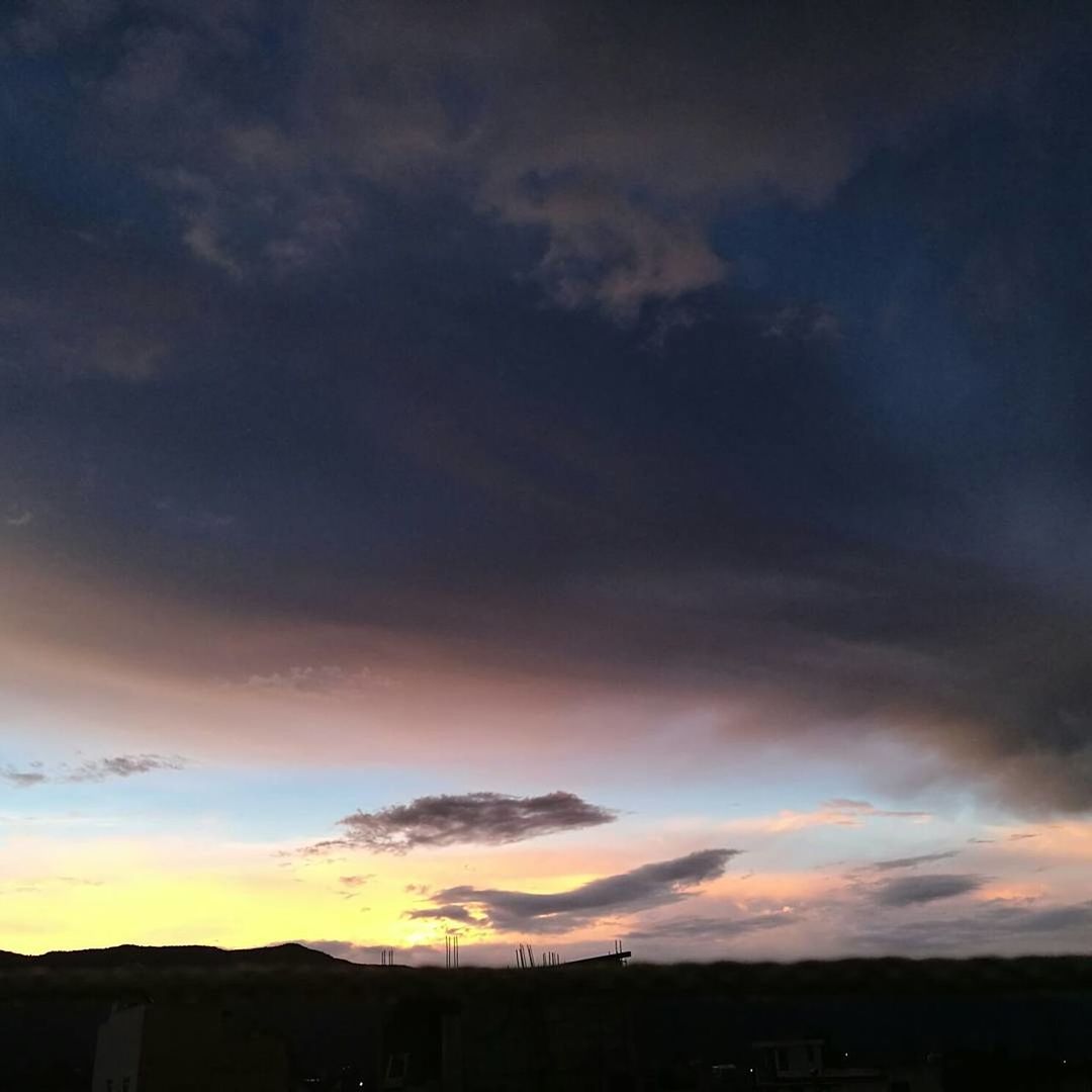 SILHOUETTE LANDSCAPE AGAINST SKY AT SUNSET