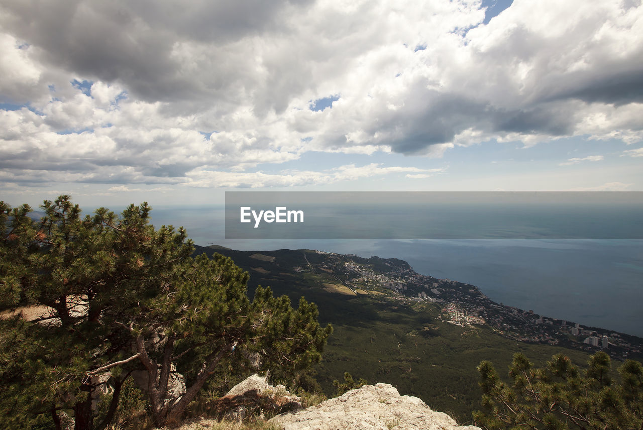 Beauty nature landscape crimea - sea mountains