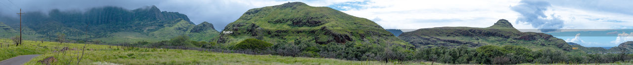 Panoramic view of landscape against sky