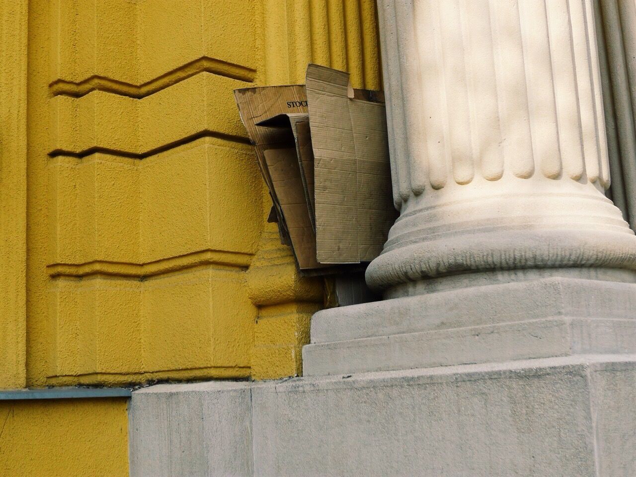 Close-up of architectural column