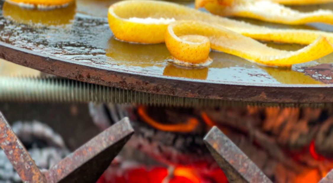 food and drink, food, dish, heat, no people, burning, fire, close-up, fast food, cuisine, freshness, kitchen utensil, produce, flame, plant, focus on foreground, healthy eating, household equipment, fruit, nature