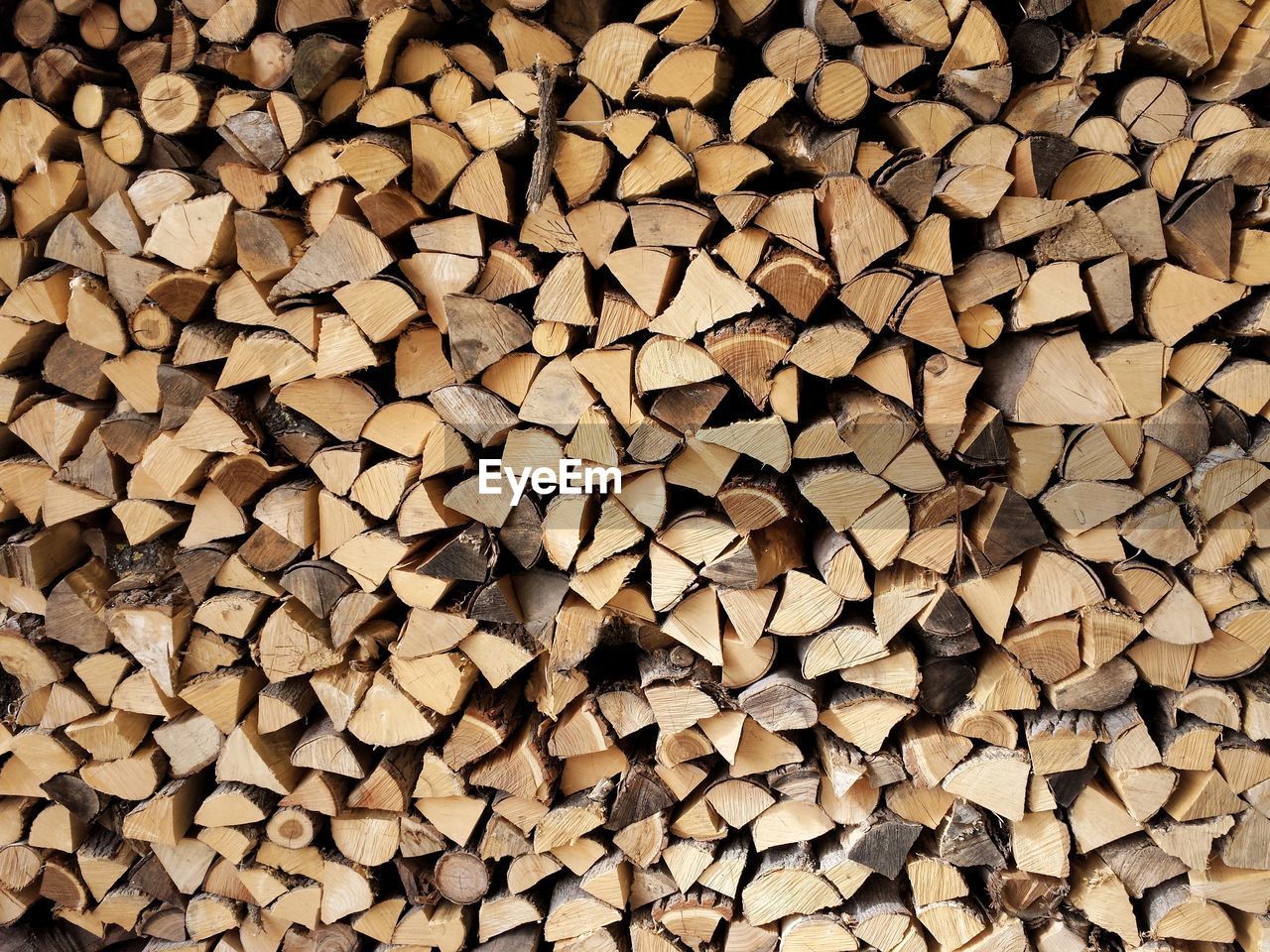 Full frame shot of logs