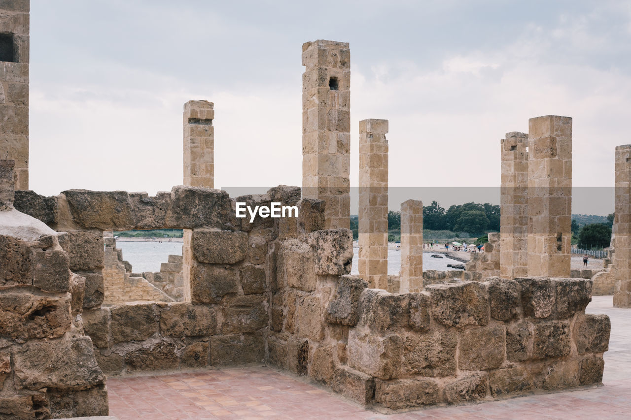 Old ruins against sky