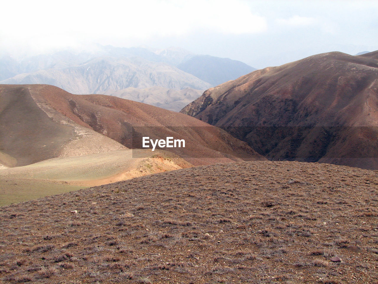 Scenic view of desert against sky