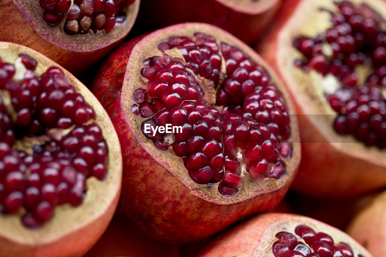 Detail shot of pomegranates