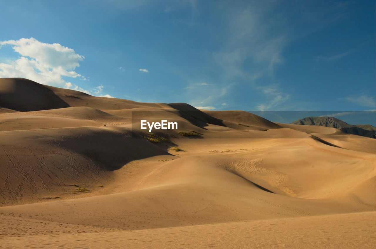 Sand dunes against sky at great sand dunes national park