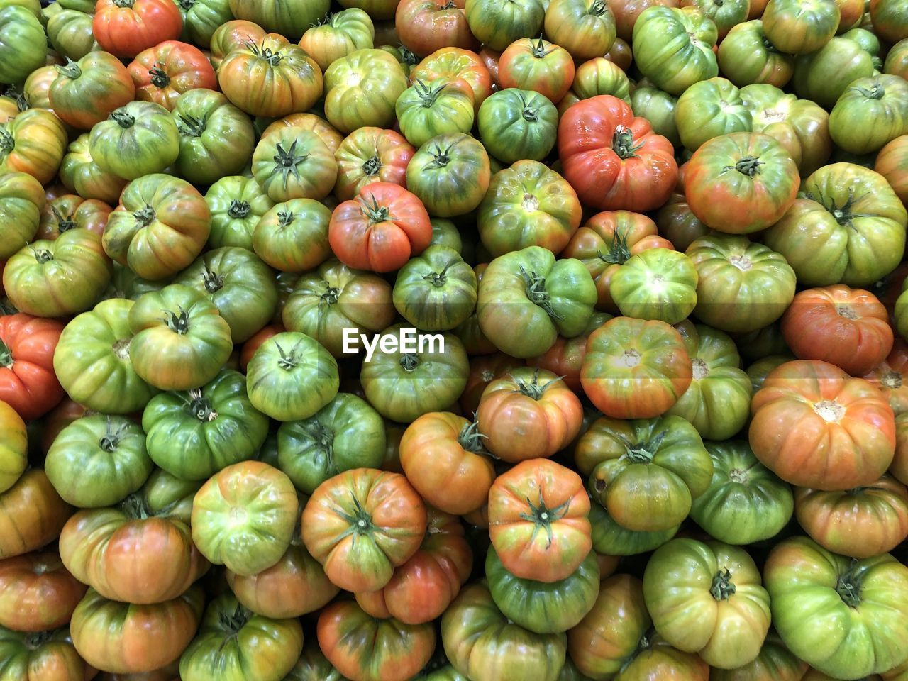 High angle view of vegetables for sale at market stall