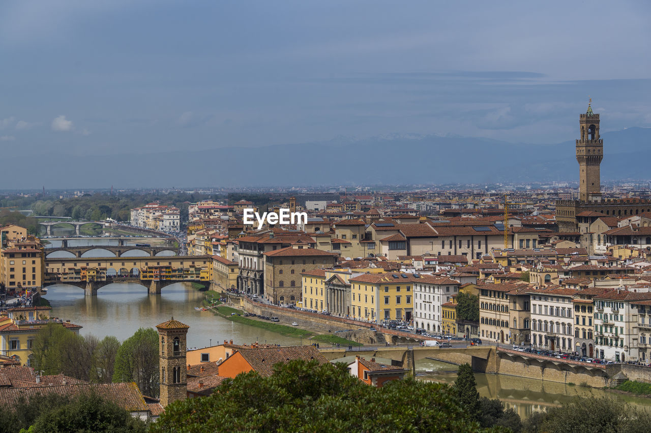 The famous ponte vecchio in florence