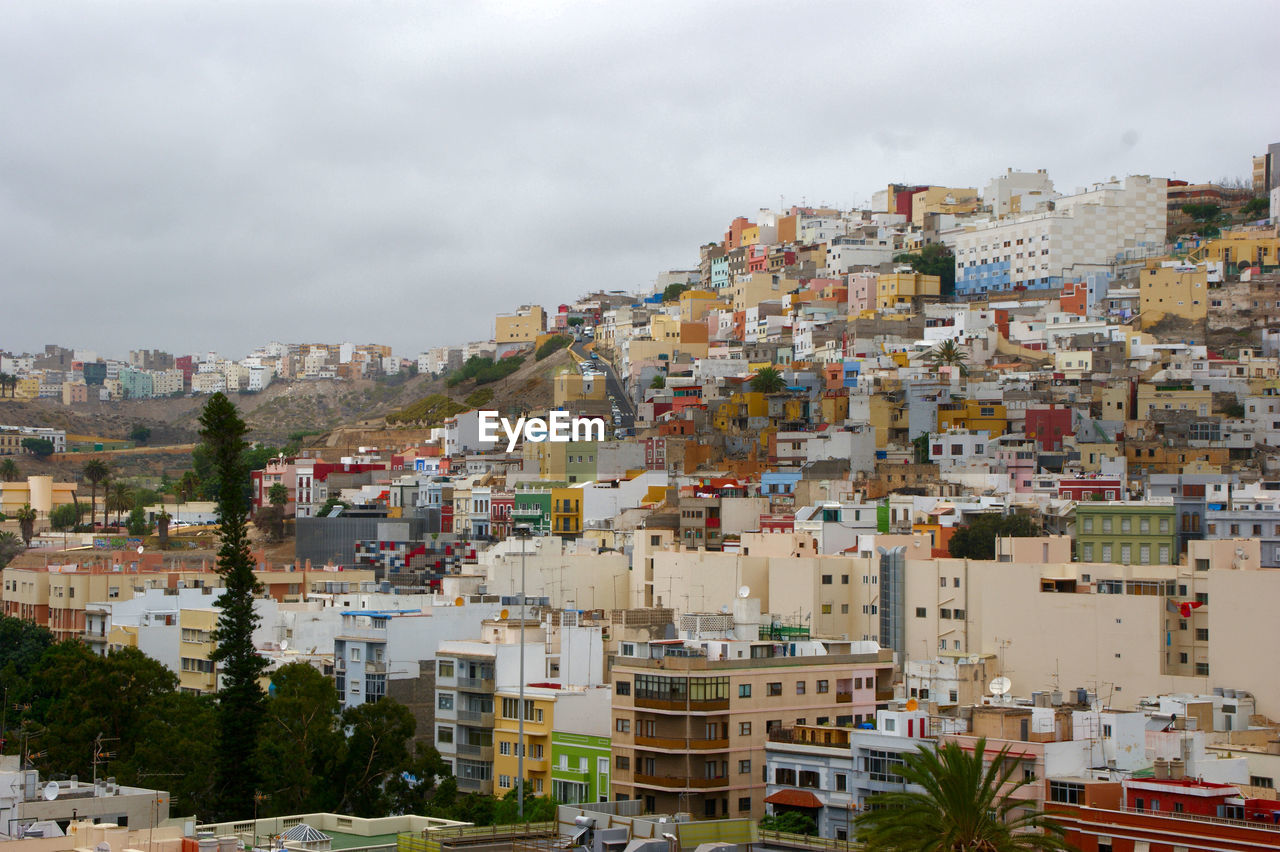 RESIDENTIAL DISTRICT AGAINST SKY