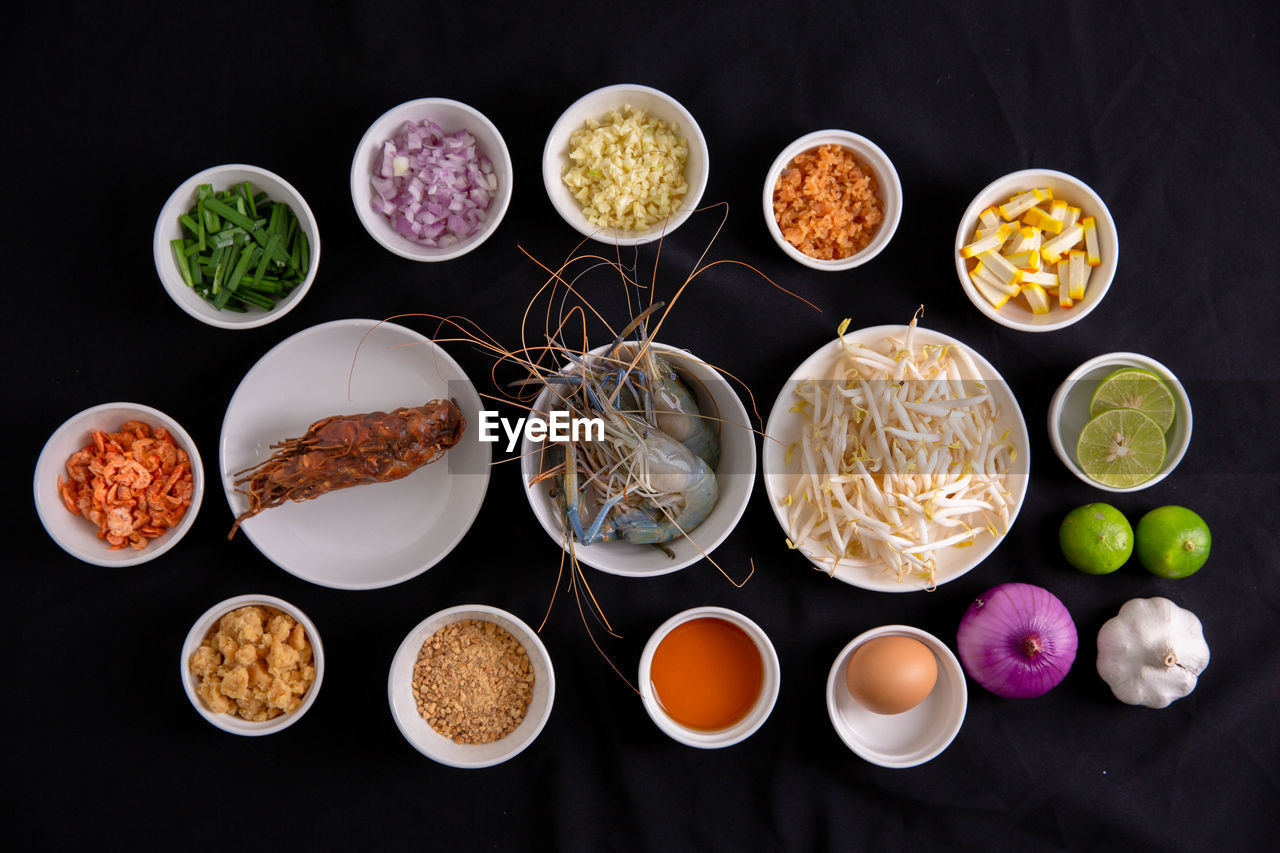 HIGH ANGLE VIEW OF BREAKFAST ON TABLE AT HOME