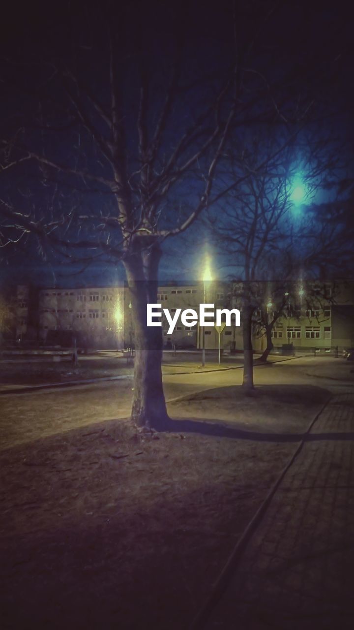 ILLUMINATED CITY AT NIGHT