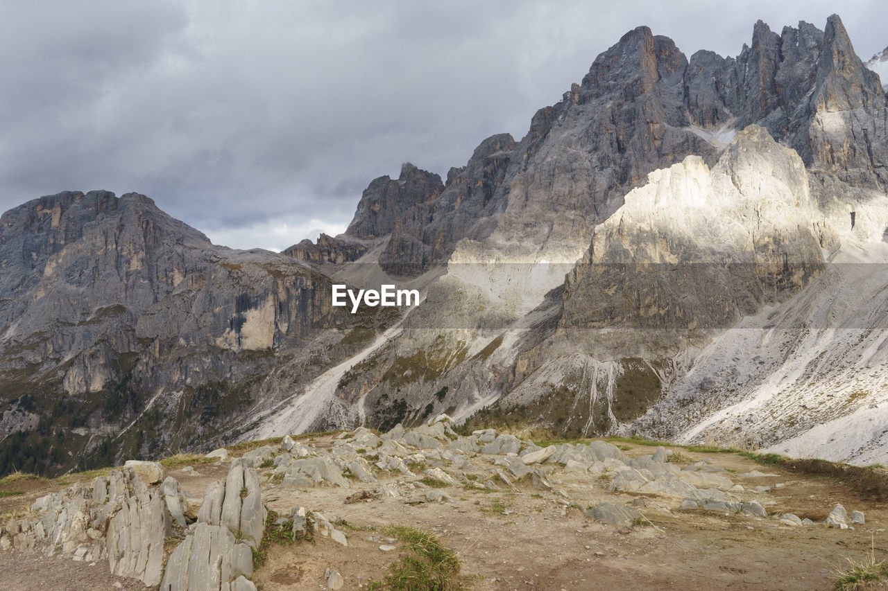 Rocky landscape against the sky