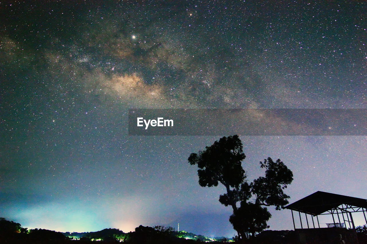 Milky way galaxy rising in sabah north borneo during summer