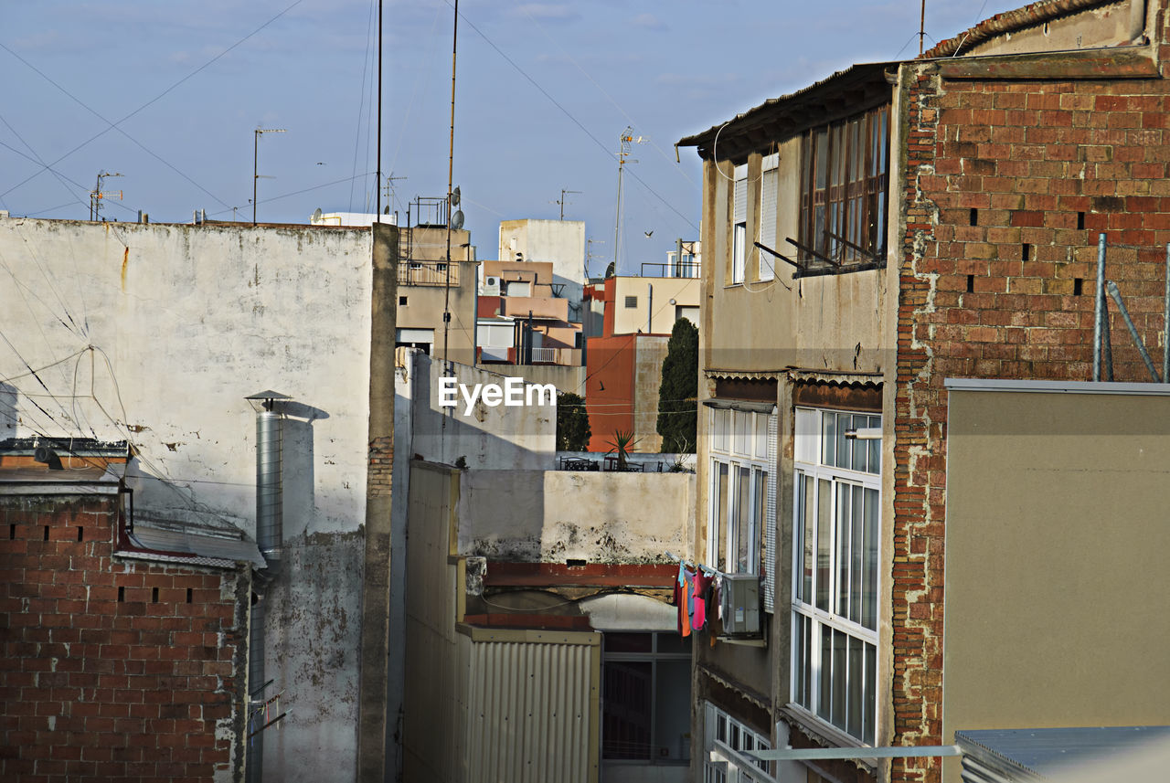 Buildings against sky in city