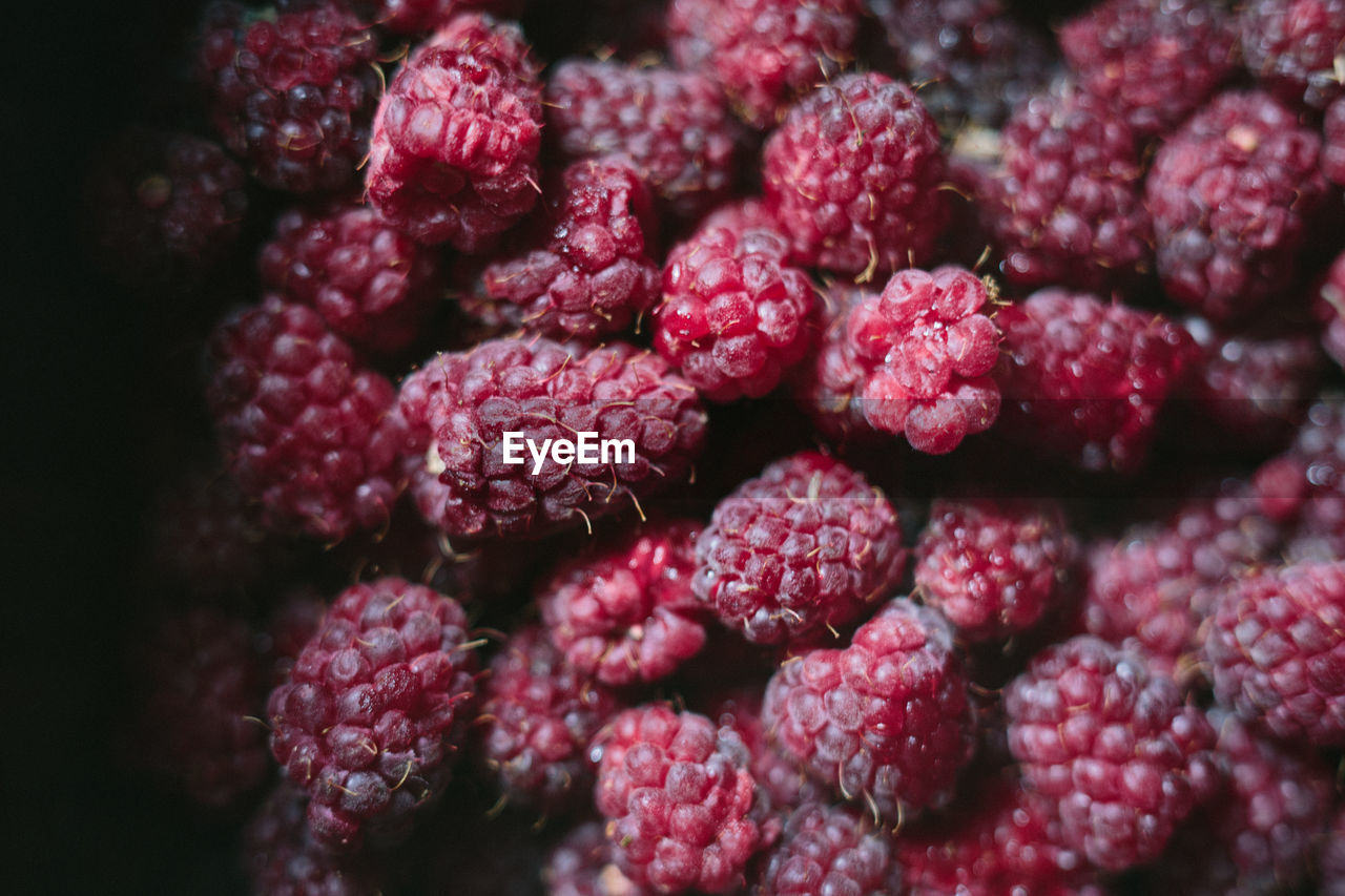 Full frame shot of raspberries