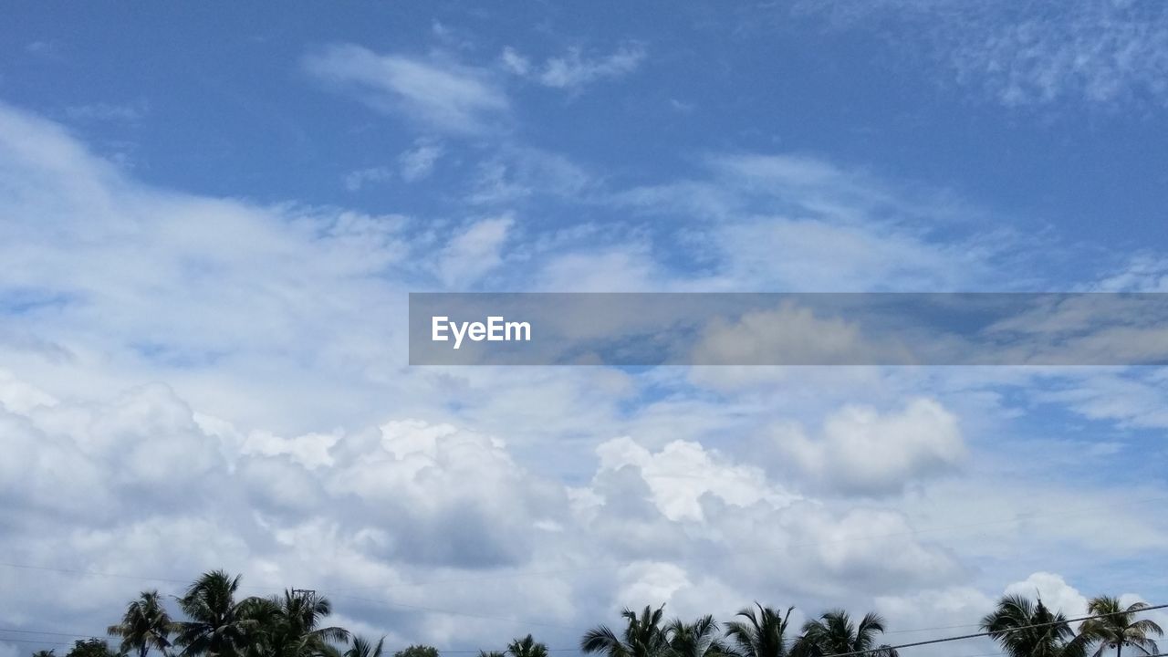 LOW ANGLE VIEW OF CLOUDS IN BLUE SKY