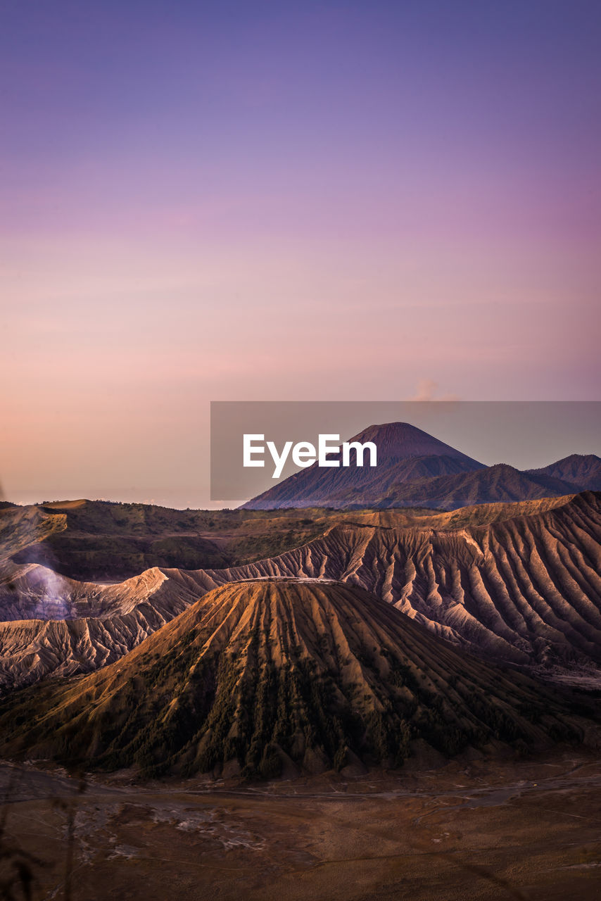 View of bromo mountain in indonesia