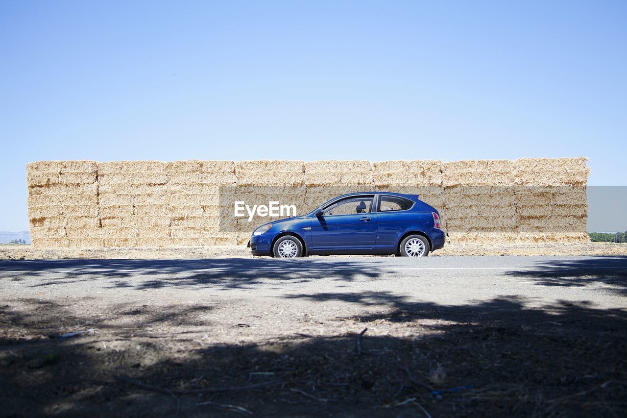 VIEW OF ROAD AGAINST CLEAR SKY